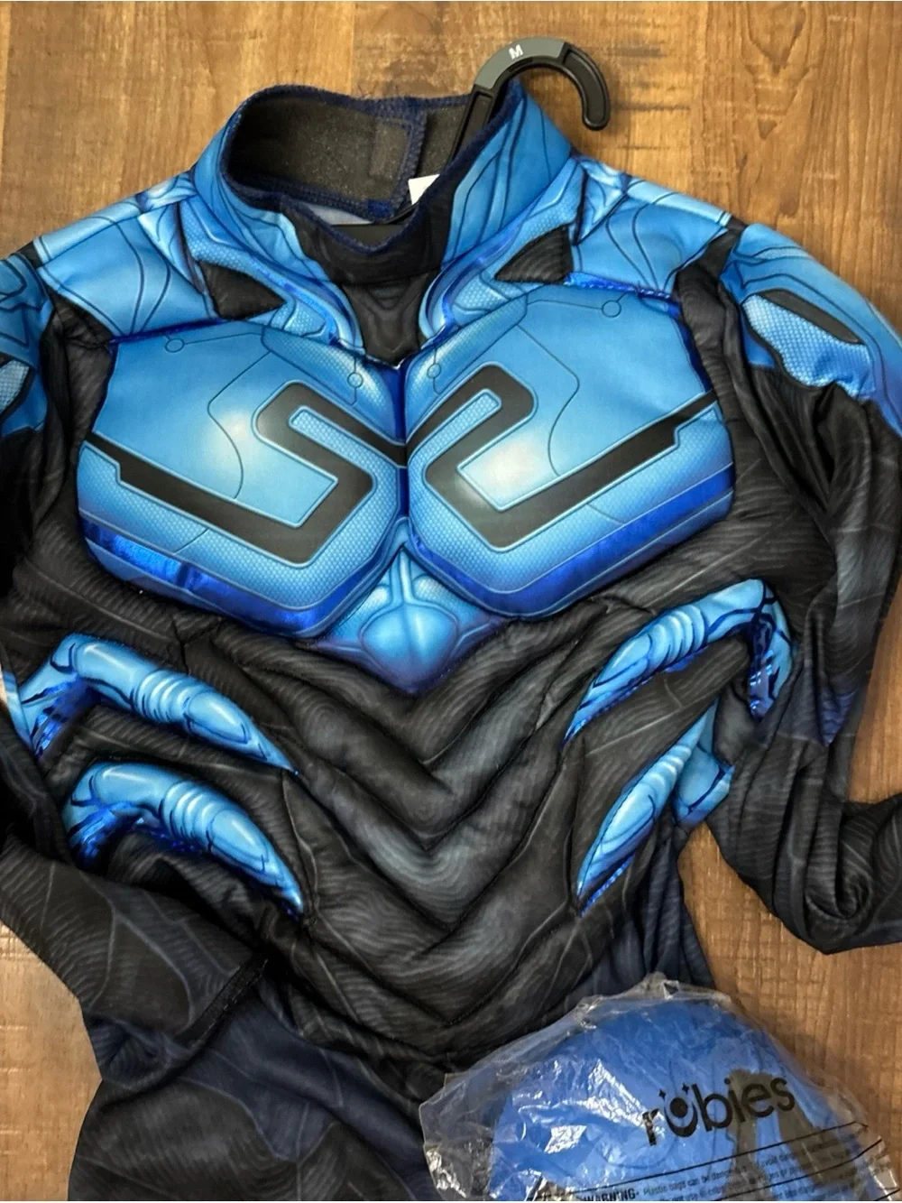 Kids' DC Comics Blue Beetle Halloween Costume Jumpsuit with Mask Medium - New